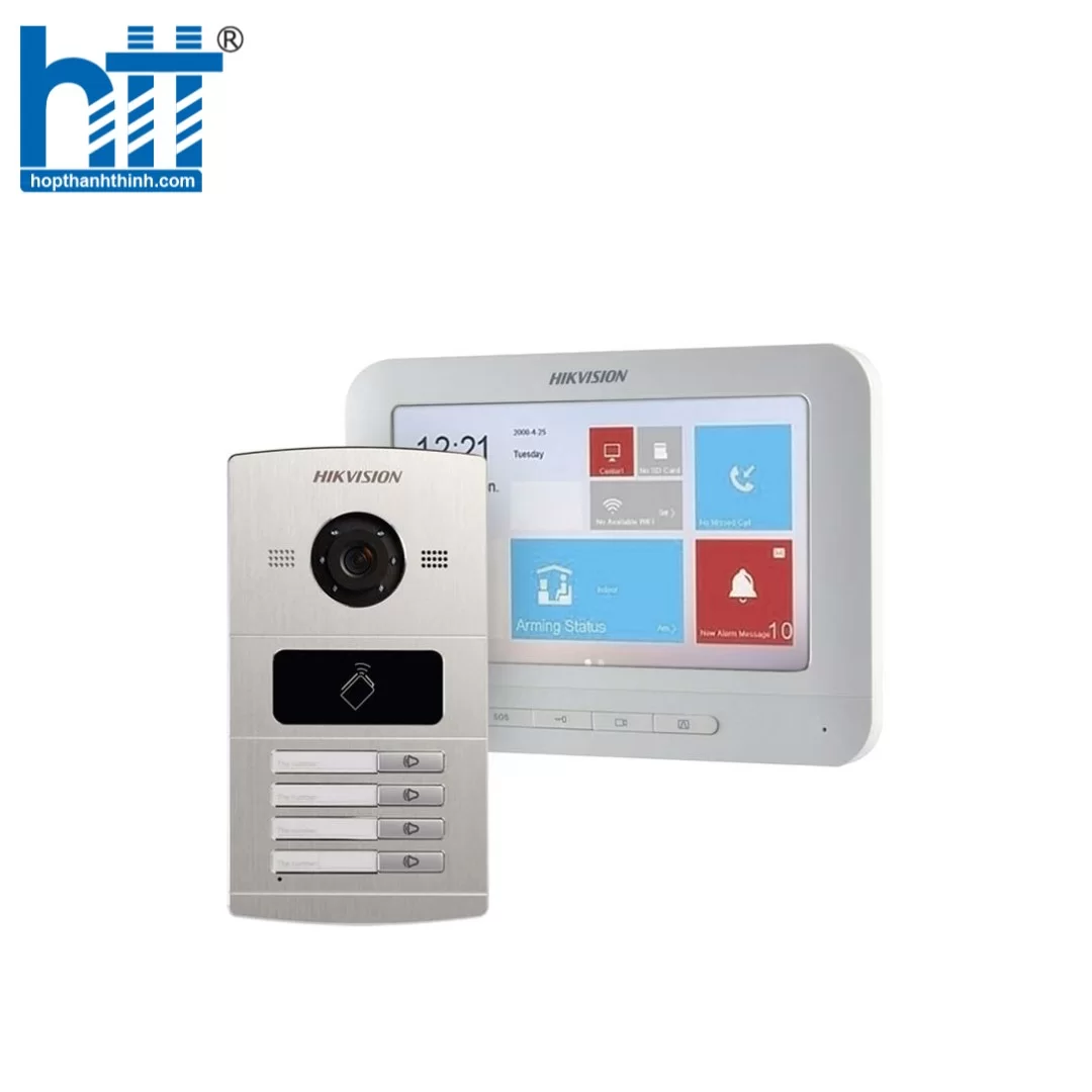 HTT - Camera Chuông cửa IP Hikvision DS-KV8402-IM 4 Cổng
