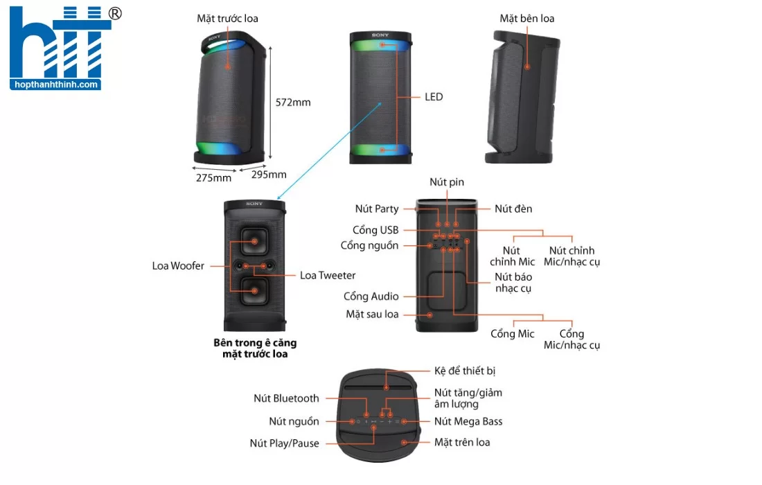Hợp thành thịnh - Loa Sony SRS-XP500