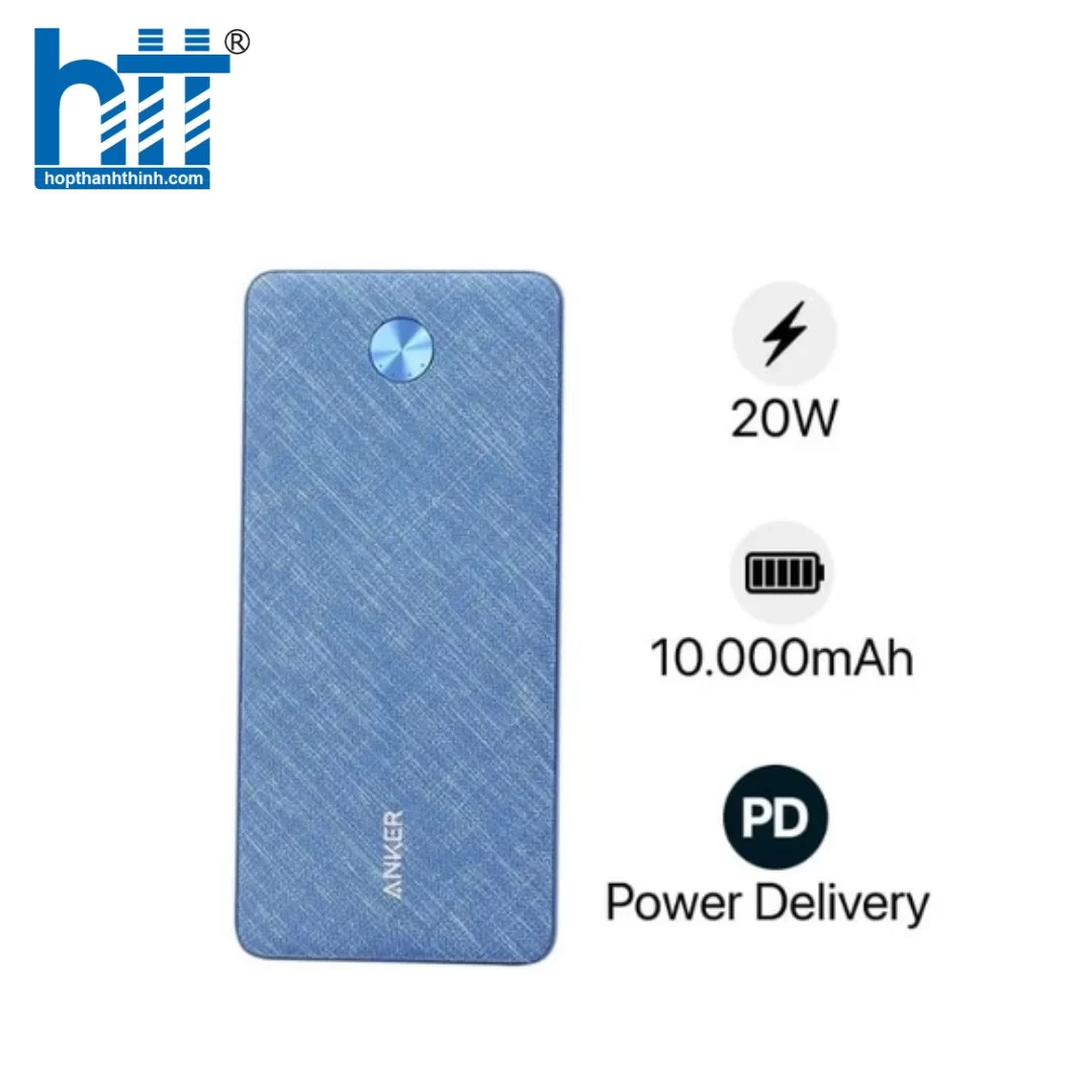 Hợp thành thịnh - Pin sạc dự phòng Anker Powercore Slim A1244 - Màu xanh