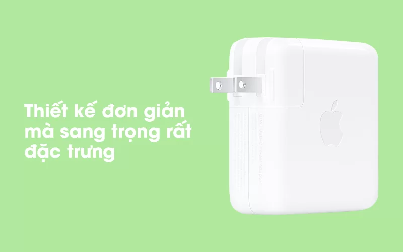 Adapter Sạc Type-C 61W dùng cho iPad/MacBook Apple MRW22 Trắng thiết kế sang trọng