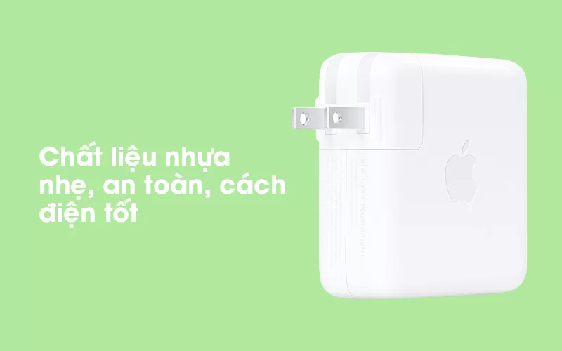 Adapter Sạc Type-C 61W dùng cho iPad/MacBook Apple MRW22 Trắng có chất liệu nhựa bền bỉ
