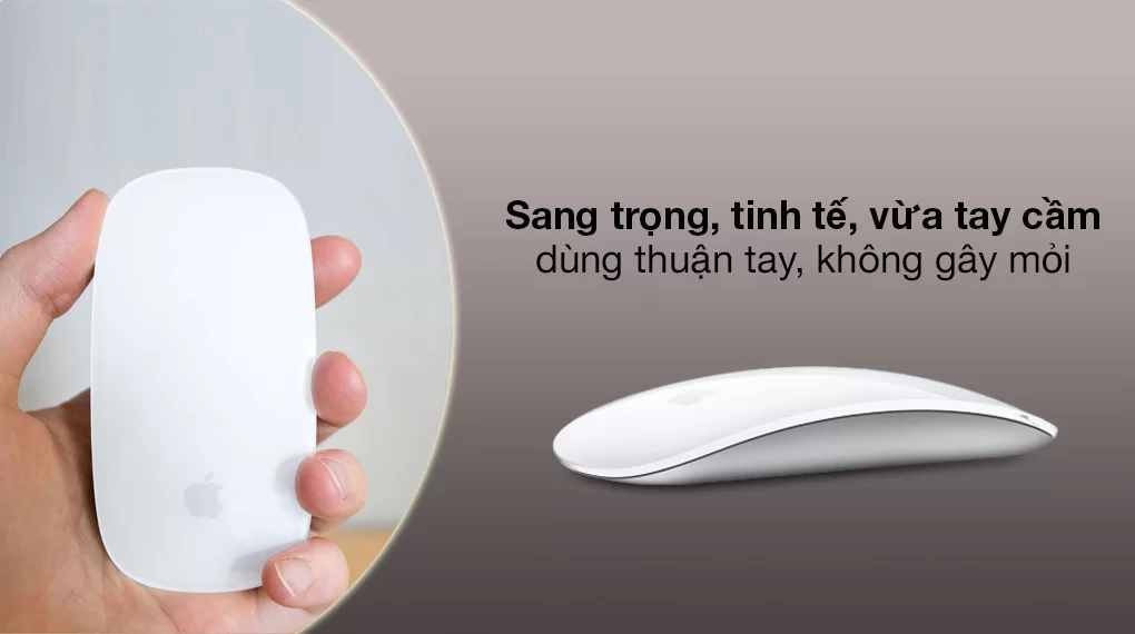 Nhỏ gọn - Chuột Bluetooth Apple MK2E3 Trắng