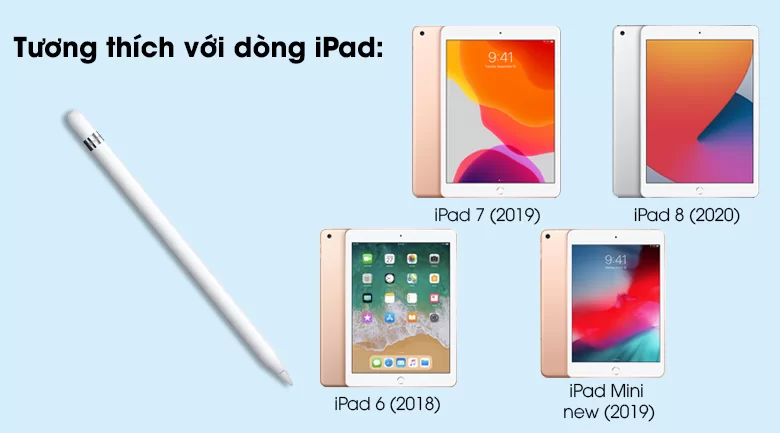 Bút cảm ứng Apple Pencil Gen 1 - Làm việc tối ưu với các dòng iPad