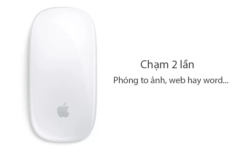 Chuột Bluetooth Apple MLA02 - Phóng to hình ảnh hay trang web nhanh chóng