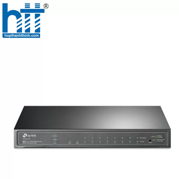HTT - Switch TP-Link JetStream TL-SG2210P (Gigabit (1000Mbps)/ 10 Cổng/ 2 SFP/ Smart Switch/ 8 cổng PoE/ Vỏ Thép)