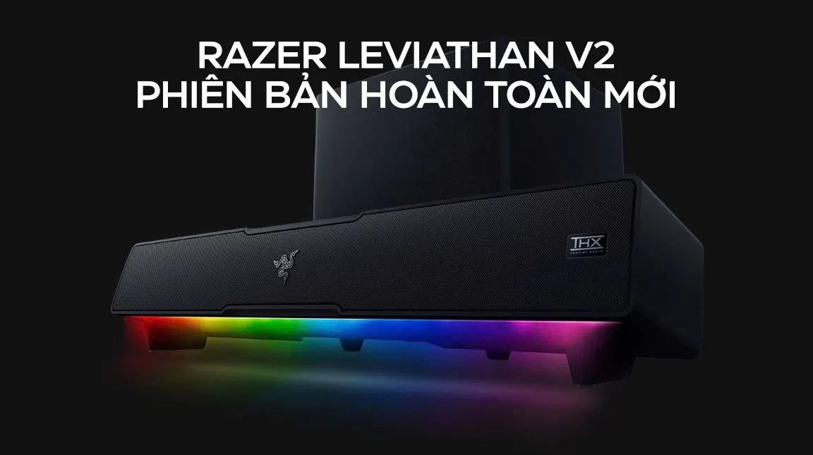 HỢP THÀNH THỊNH -  Loa Razer Leviathan V2 Bluetooth Gaming Speaker