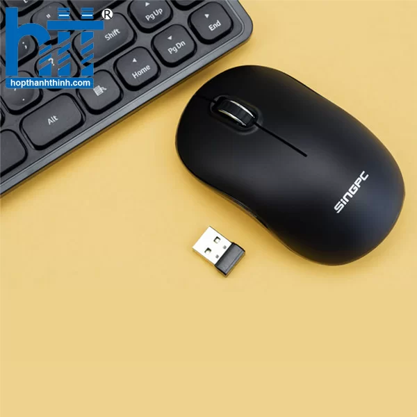Hợp Thành Thịnh - Bộ bàn phím và chuột không dây SingPC WKB-L264CB Đen