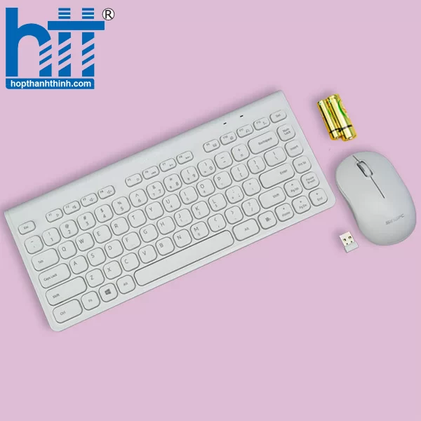 Hợp Thành Thịnh - Bộ bàn phím và chuột không dây SingPC WKB-L264CB Trắng