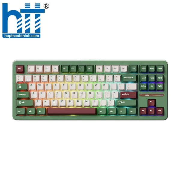 Bàn phím cơ Akko TAC87 Matcha Red Bean Tri-Mode