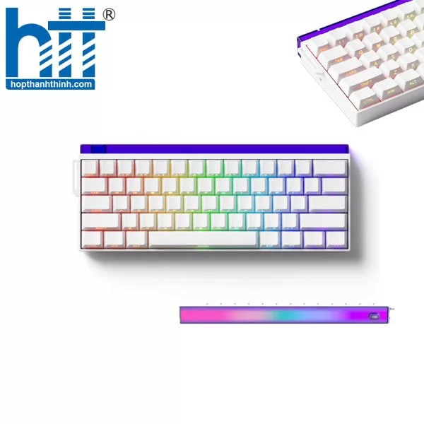 Hợp Thành Thịnh - Bàn phím cơ Veekos Shine60 SP White Multimode