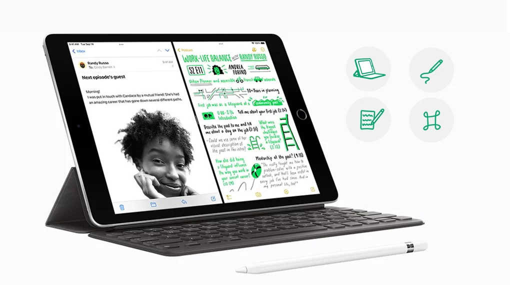 Hỗ trợ kết nối với bàn phím ngoài - iPad 9 WiFi Cellular 64GB