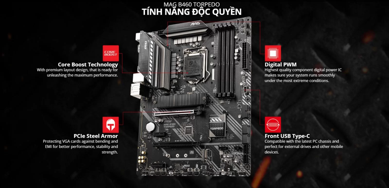 Mainboard MSI MAG B460 TORPEDO