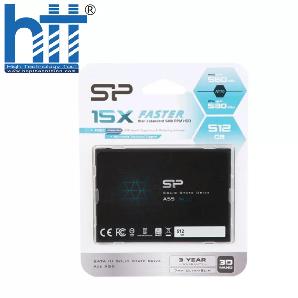 HỢP THÀNH THỊNH - SSD Silicon SP512GBSS3A55S25 A55 512GB