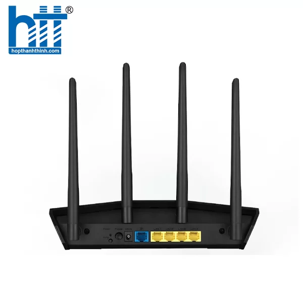 Hợp Thành Thịnh - Bộ phát wifi 6 Asus RT-AX57 (Chuẩn AX/ AX3000Mbps/ 4 Ăng-ten ngoài/ Wifi Mesh/ 45User)