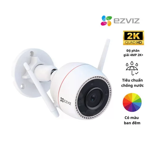 HTT - Camera ngoài trời IP wifi 2K EZVIZ CS-H3C.R100-1K3WKFL Color (3MP)