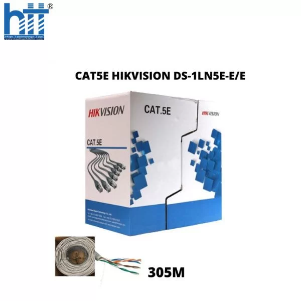 HỢP THÀNH THỊNH - Dây cáp mạng CAT5 HIKVISION DS-1LN5E-E/E