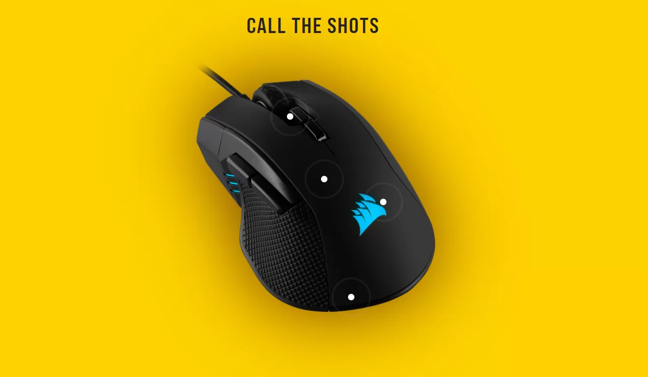 Chuột Corsair Iron claw RGB (CH-9307011-AP) có nhiều tính năng cao cấp
