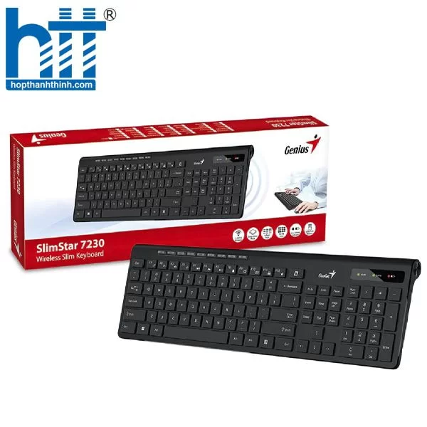 Hợp Thành Thịnh - Bàn phím không dây Genius Slimstar 7230