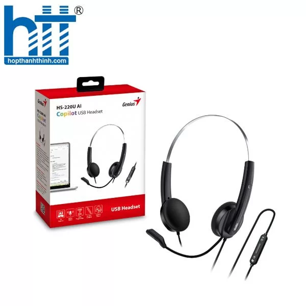 Hợp Thành Thịnh - Tai nghe có dây Genius HS-220U