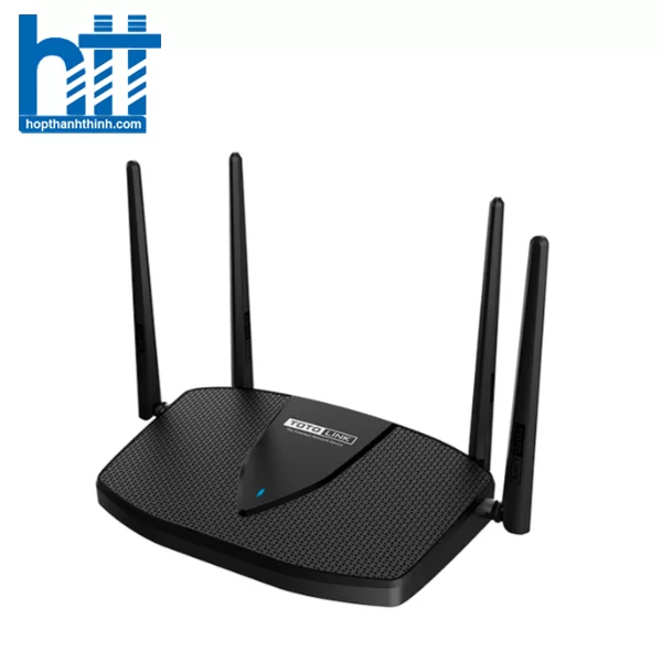 HTT - Bộ phát wifi 6 Totolink X5000R (Chuẩn AX/ AX1800Mbps/ 4 Ăng-ten ngoài/ Wifi Mesh/ 45User)