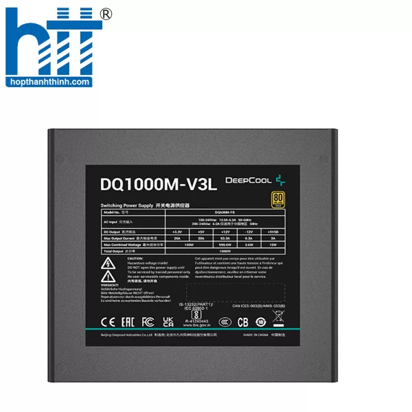 Hợp Thành Thịnh - Nguồn Deepcool DQ1000M-V3L 1000W (80 Plus Gold/ Full Modular) 