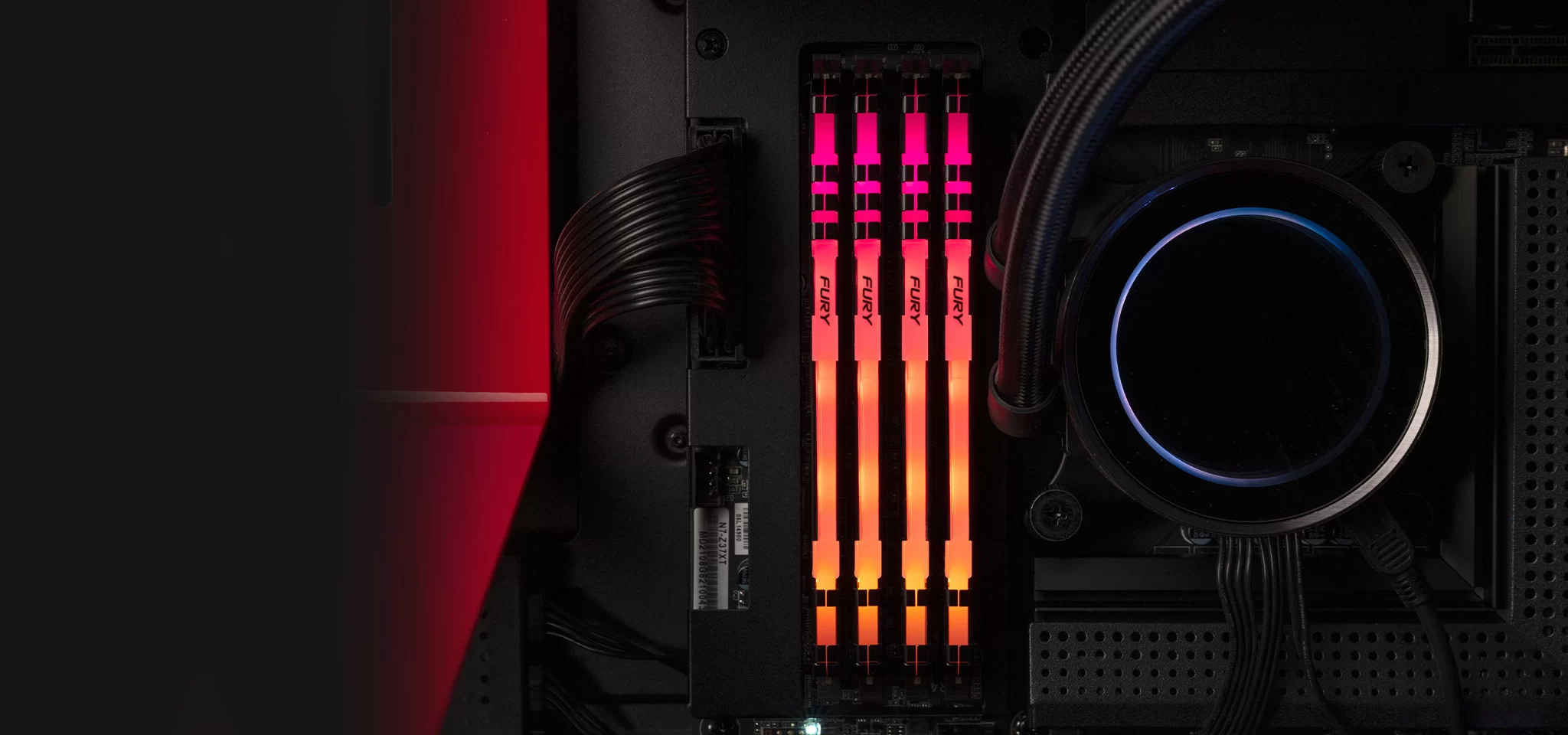 Ram PC Kingston Fury RGB DDR4 16GB Bus 3200Mhz (2x8GB) - KF432C16BBAK2/16