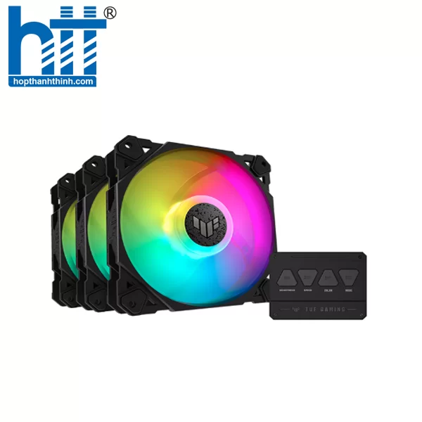 HTT - Fan Case Asus TUF GAMING TF120 ARGB 3IN1 ( Pack 3 Fan 12cm / Có Hub)