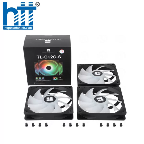 HTT - Fan Case Tản Nhiệt Thermalright TL-C12C-S Black-PWM ARGB