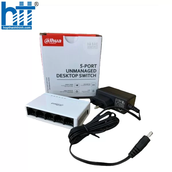 HỢP THÀNH THỊNH - Ethernet Switch 5 port DAHUA DH-PFS3005-5ET-L