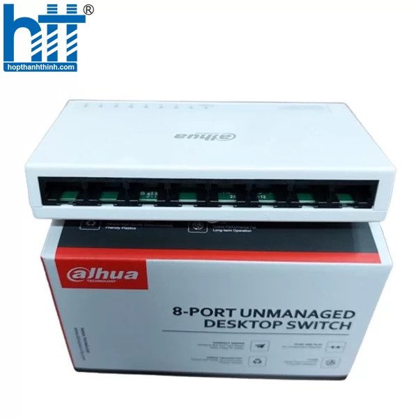 HỢP THÀNH THỊNH - Ethernet Switch 8 port DAHUA DH-PFS3008-8ET-L