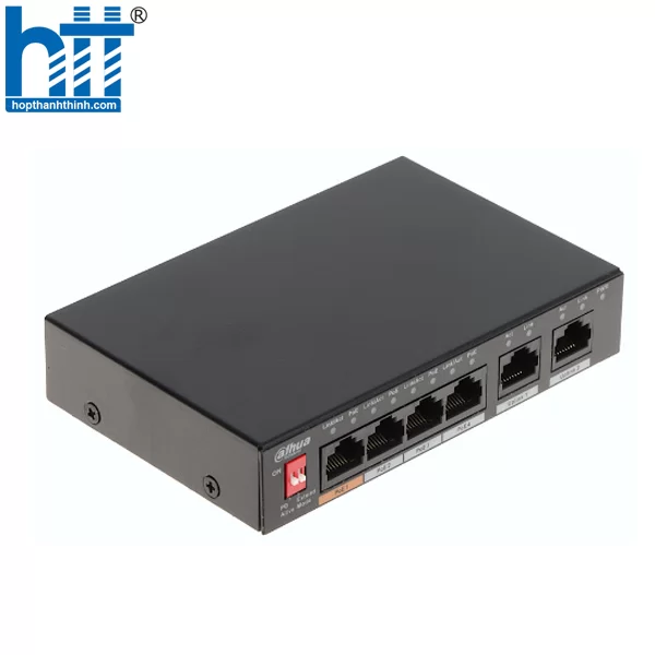 HỢP THÀNH THỊNH - Switch POE 6 cổng 10/100Mbps DAHUA DH-PFS3006-4ET-60
