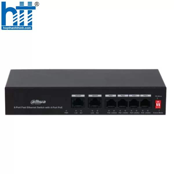 HỢP THÀNH THỊNH - Switch POE 6 cổng tốc độ cao DAHUA DH-PFS3006-4ET-36