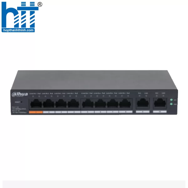 HỢP THÀNH THỊNH - Switch PoE Cloud 10 port DAHUA DH-CS4010-8ET-60