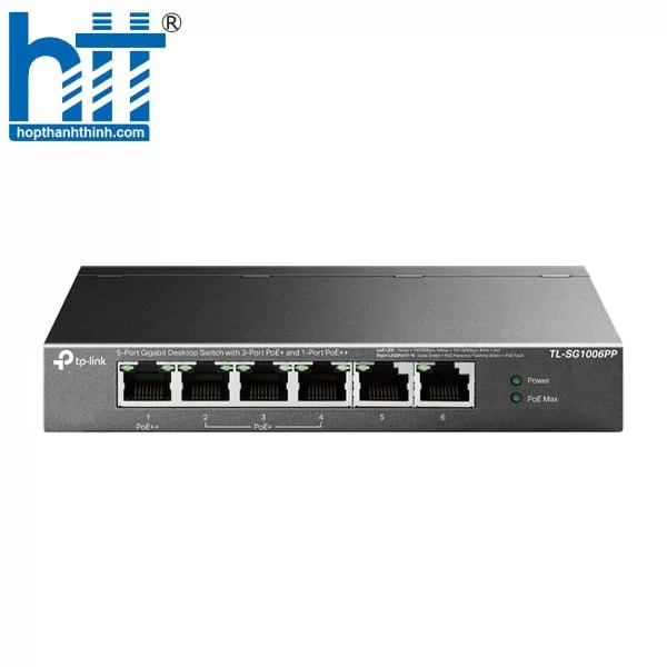TL-SG1006PP – PoE++ cho thiết bị công suất cao