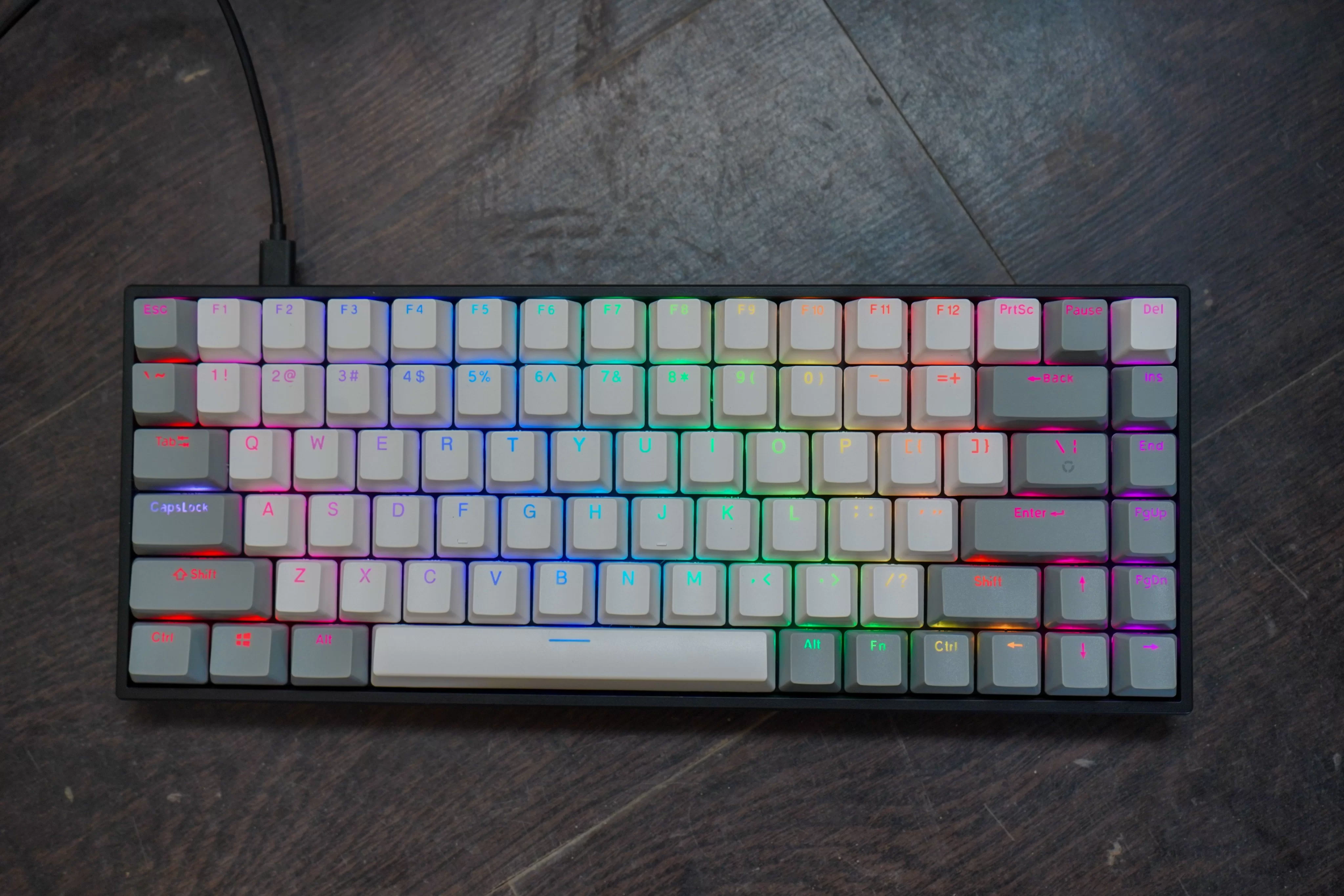Bàn phím cơ Edra EK384 (USB/RGB/Huano Red sw) 3