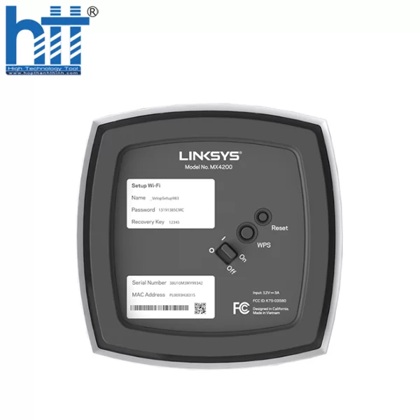 HTT - Bộ phát wifi 6 Linksys Velop MX12600-AH 3-Pack Tri-Band