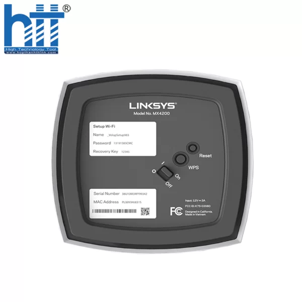 HTT - Bộ phát wifi 6 Linksys Velop MX8400-AH 2-Pack Tri-Band
