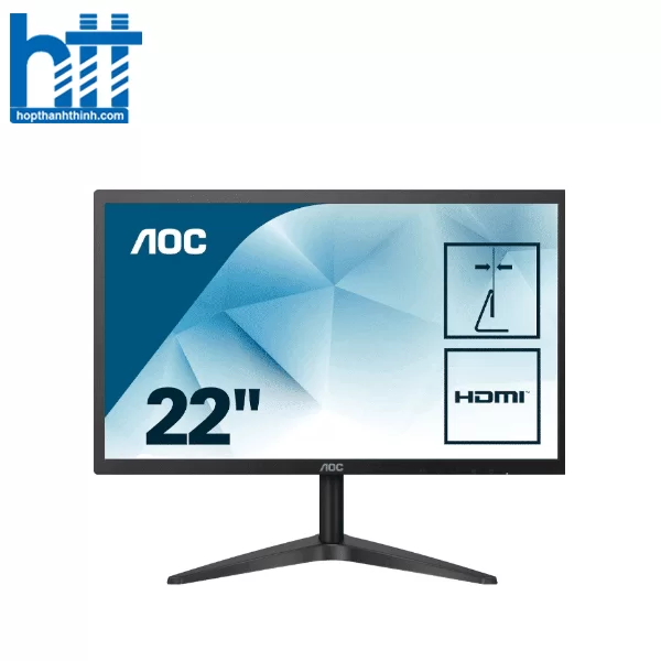 HTT - Màn hình AOC 22B1HS/74 (21.5inch/FHD/IPS/VGA+HDMI/250nits/60Hz/5ms/HDMI+VGA)