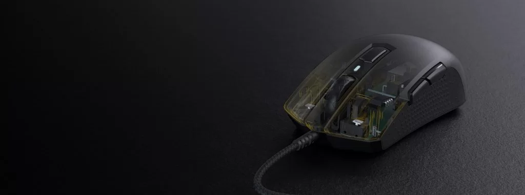 Chuột chơi game Corsair M55 RGB Pro Black (CH-9308011-AP) sử dụng switch chuột Omron độ bền cao