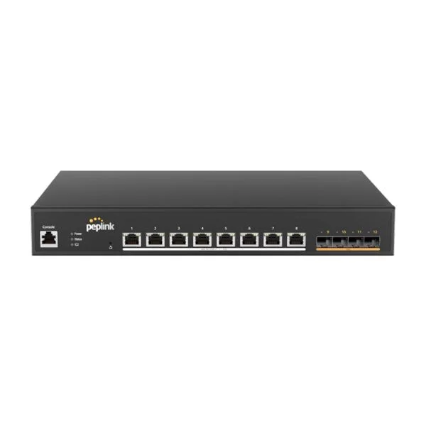 Switch PepLink 8 PoE 10G – 720W siêu mạnh