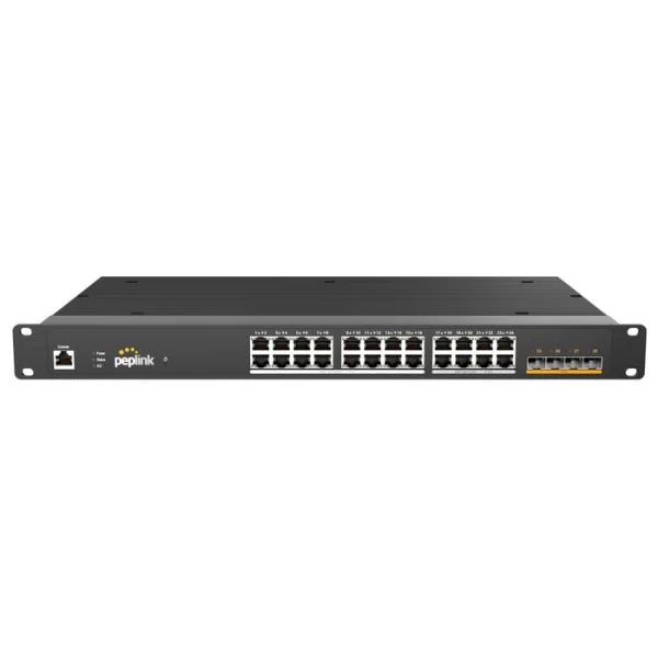 Giải pháp mạng bền bỉ: Switch Rugged Peplink 24 PoE 2.5G