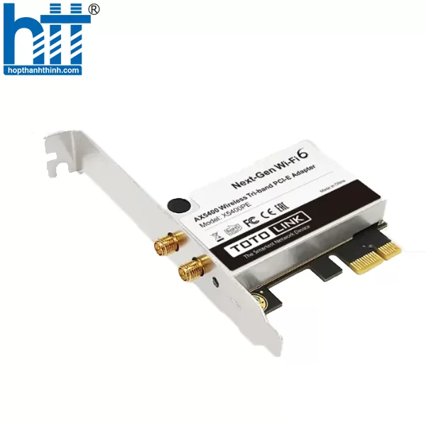 HỢP THÀNH THỊNH - Card Wifi Totolink X5400PE | PCIe | Wifi 6E + Bluetooth 5.2 | 5400Mbps
