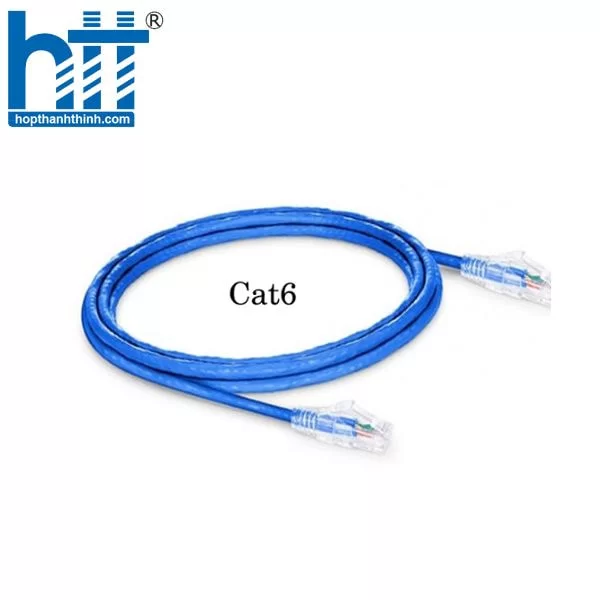 HTT - Dây nhảy CAT6 - 5m lõi đồng 100% PicoLink - Blue - Bấm máy
