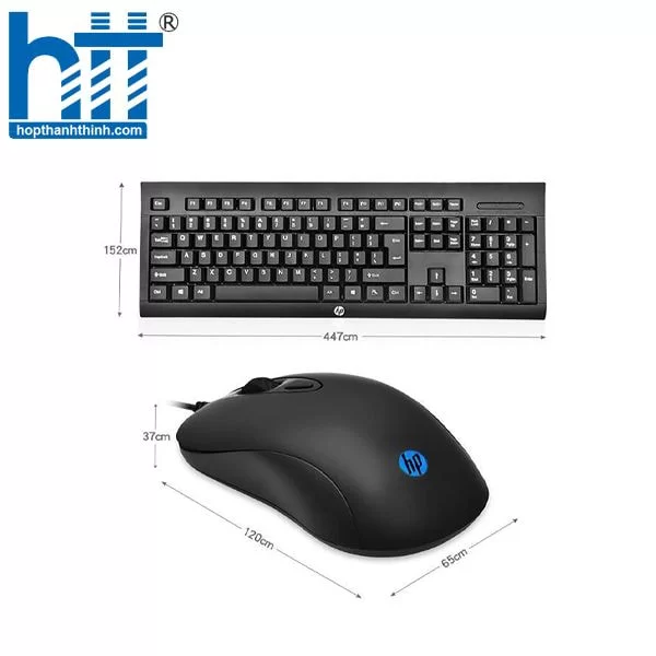 Hợp Thành Thịnh - Combo bàn phím và chuột vi tính có dây HP KM100