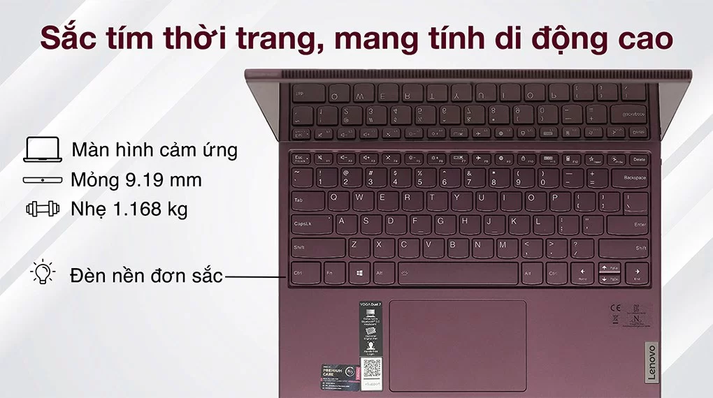 Laptop Lenovo Yoga Duet 7 13ITL6 i7 (82MA009PVN) - Thiết kế
