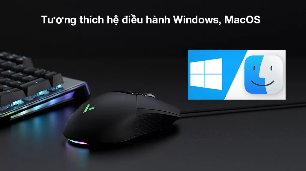 Chuột có dây Gaming Rapoo VT30 đen - Phù hợp sử dụng với các nền tảng MacOS (MacBook, iMac), Windows Chuột có dây Gaming Rapoo VT30 đen - Phù hợp sử dụng với các nền tảng MacOS (MacBook, iMac), Windows