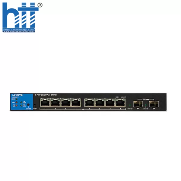 HTT - Switch Linksys LGS310MPC-EU (8 cổng 1G PoE RJ45 + 2 cổng quang 1G SFP)