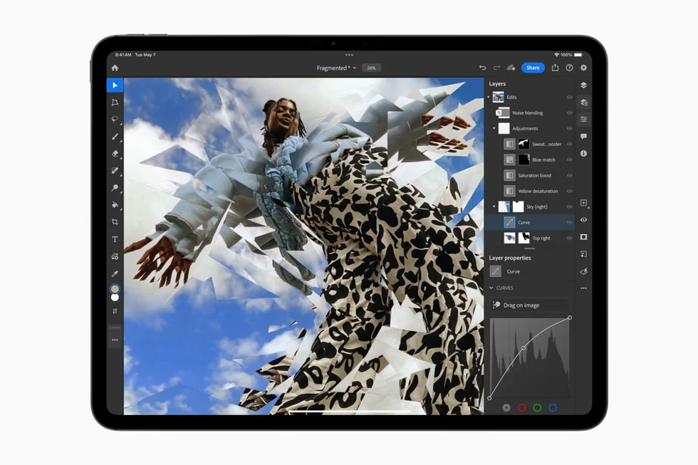 Chế Độ Tham Chiếu trên iPad Pro.