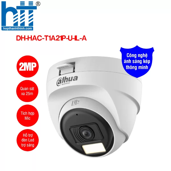 HỢP THÀNH THỊNH - Camera HDCVI 2MP DAHUA DH-HAC-T1A21P-U-IL-A