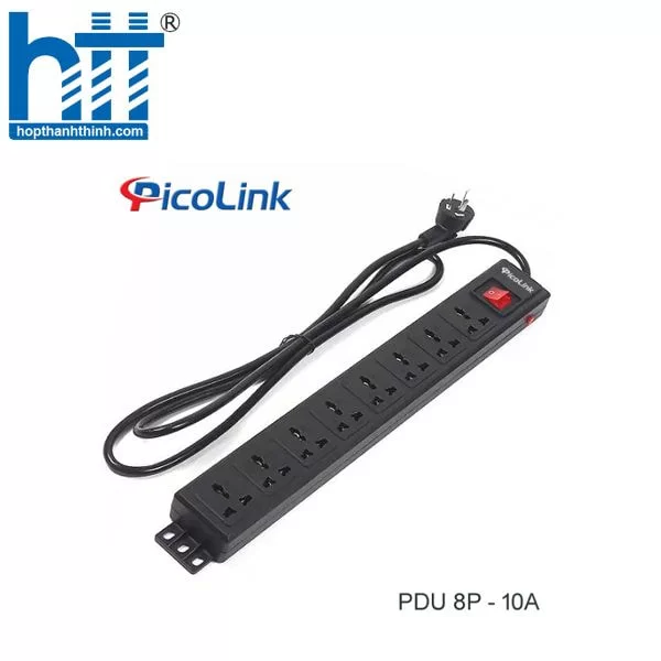 HTT - Thanh nguồn PDU Đa năng 8 ổ cắm 10A
